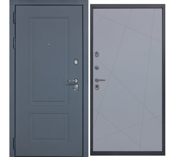 Дверь DIVA МХ-38 2050x960 мм, левая, Ясень графит - Д11 Силк маус УТ-00077228 1