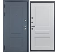 Дверь DIVA МХ-38 2050x960 мм, левая, Ясень графит - Д13 Белый софт УТ-00077236