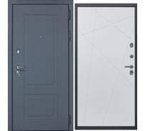 Дверь DIVA МХ-38 2050x960 мм, правая, Ясень графит - Д11 Белый софт УТ-00077220