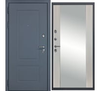 Дверь DIVA МХ-38 Зеркало 2050x860 мм, левая, Ясень графит - Д15 Сандал белый УТ-00077284