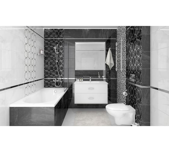Керамогранит LAPARET Crystal черный, 40x40 см, 1.76 кв. м, 11 шт. х9999213199