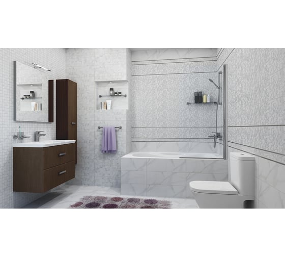Керамогранит LAPARET Crystal белый, 40x40 см, 1.76 кв. м, 11 шт. х9999213196