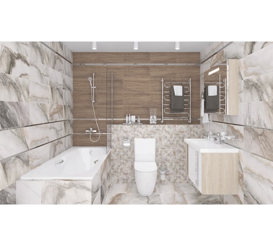 Керамогранит LAPARET Сontinent микс sg165200n, 40.2x40.2 см, 1.62 кв. м, 10 шт. х9999219798