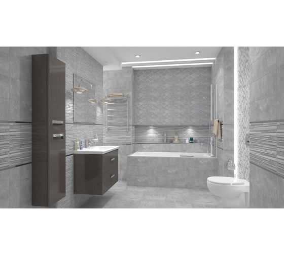 Керамогранит LAPARET Alcor серый, 40x40 см, 1.76 кв. м, 11 шт. х9999132436