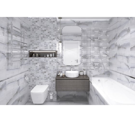 Керамогранит LAPARET Dreams серый, sg170500n, 40.2x40.2 см, 1.62 кв. м, 10 шт. х9999281783