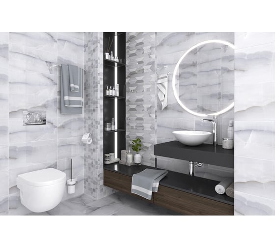 Керамогранит LAPARET Dreams серый, sg170500n, 40.2x40.2 см, 1.62 кв. м, 10 шт. х9999281783