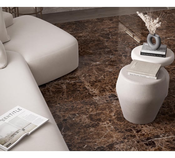 Керамогранит LAPARET Emperador brown 60x60 см, полированный, 1.44 кв. м, 4 шт. х9999287010