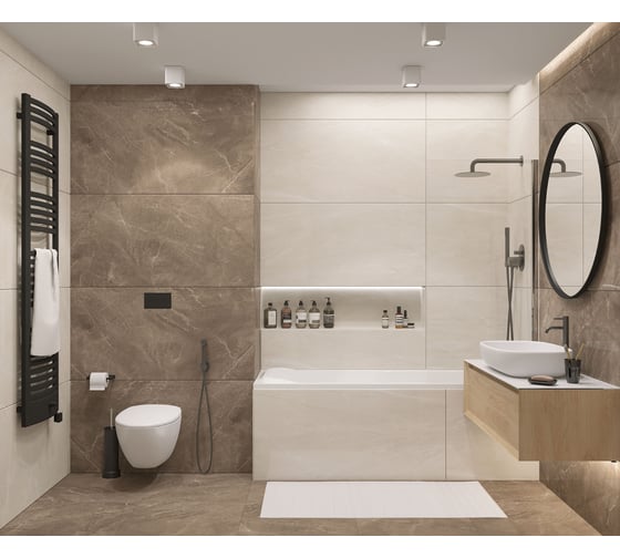 Керамогранит LAPARET Elegant armani crema 60x120 см, полированный, 1.44 кв. м, 2 шт. х9999282568