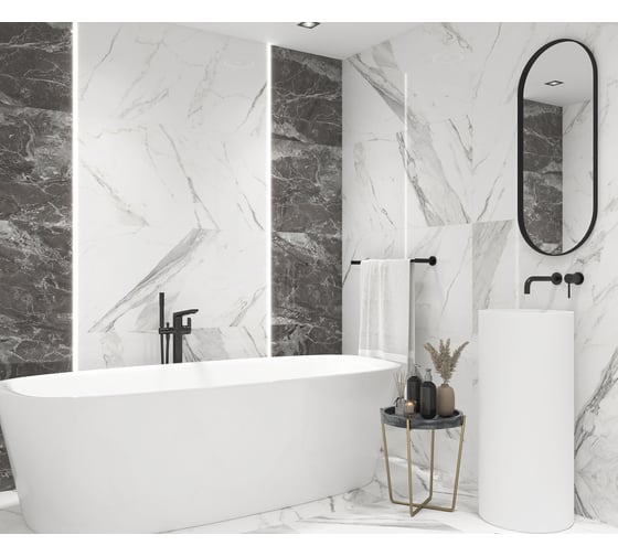 Керамогранит LAPARET Calacatta extra 60x60 см, полированный, 1.44 кв. м, 4 шт. х9999282619