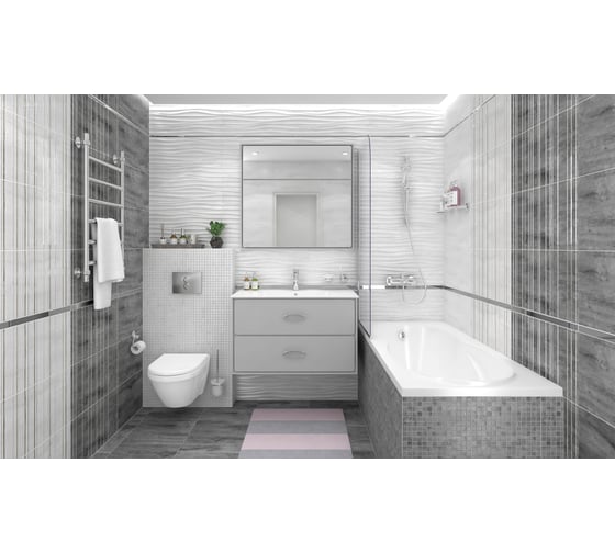 Керамогранит LAPARET Сoncrete серый, 40x40 см, 1.76 кв. м, 11 шт. х9999213174