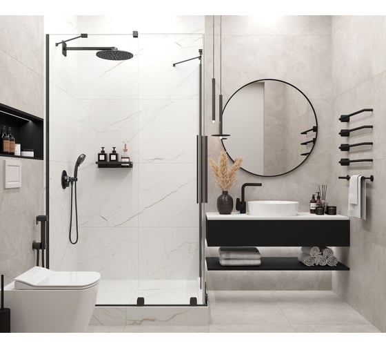 Керамогранит LAPARET Charon gray 60x60 см, cтруктурный карвинг, 1.44 кв. м, 4 шт. х9999286889