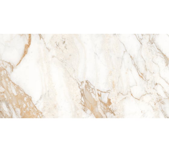 Керамогранит LAPARET Calacatta oro золотой 60x120 см, полированный, 1.44 кв. м, 2 шт. х9999275874