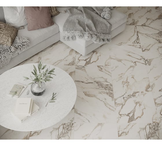 Керамогранит LAPARET Calacatta carve 60x120 см, карвинг, 1.44 кв. м, 2 шт. х9999282550