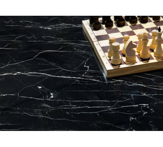 Керамогранит LAPARET Black arkadia черный, полированный, 60x60 см, 1.44 кв. м, 4 шт. х9999281086