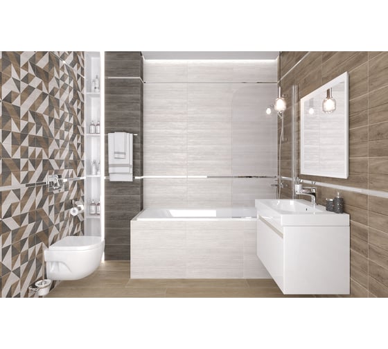 Керамогранит LAPARET Сlub табачный sg517000r, 20x120 см, 1.434 кв. м, 6 шт. х9999291070