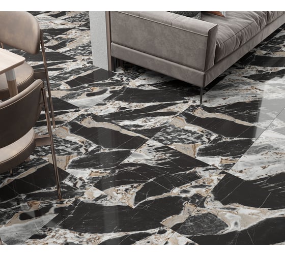 Керамогранит LAPARET Castor 60x60 см, полированный, 1.44 кв. м, 4 шт. х9999286827