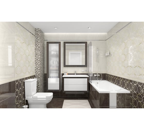 Керамогранит LAPARET Crystal бежевый, 40x40 см, 1.76 кв. м, 11 шт. х9999213195