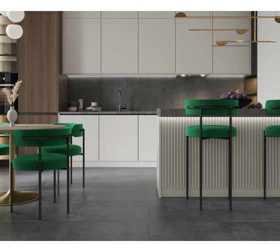 Керамогранит LAPARET Сreed graphite темно-серый, 60x60 см, матовый, 1.44 кв. м, 4 шт. х9999290545