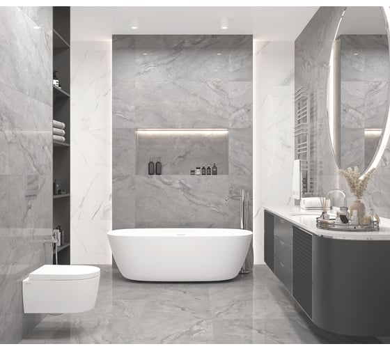 Керамогранит LAPARET Сineria river 60x60 см, полированный, 1.44 кв. м, 4 шт. х9999282627