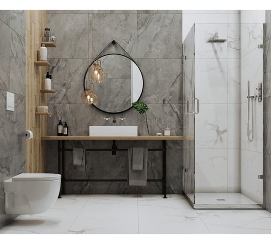 Керамогранит LAPARET Сineria river 60x60 см, полированный, 1.44 кв. м, 4 шт. х9999282627