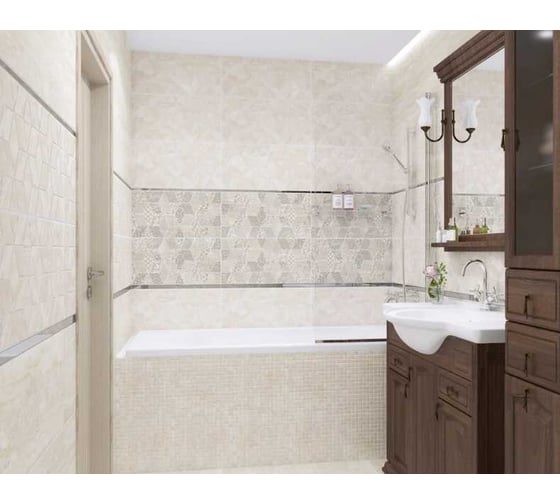 Керамогранит LAPARET Echo бежевый, 40x40 см, 1.76 кв. м, 11 шт. х9999213211