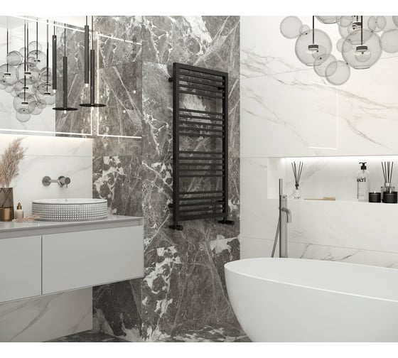 Керамогранит LAPARET Calacatta superb белый, 60x60 см, полированный, 1.44 кв. м, 4 шт. х9999275897