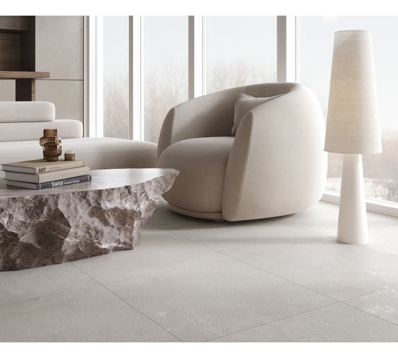 Керамогранит LAPARET Charon cream 60x60 см, cтруктурный карвинг, 1.44 кв. м, 4 шт. х9999286887