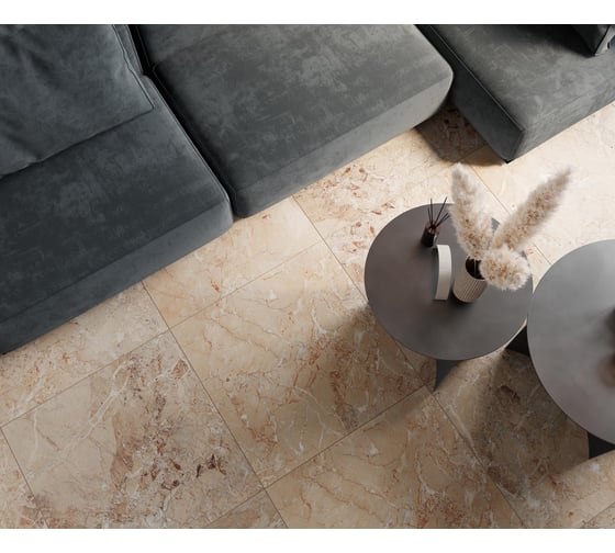 Керамогранит LAPARET Brecia antic brown 60x60 см, полированный, 1.44 кв. м, 4 шт. х9999287006