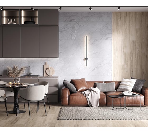Керамогранит LAPARET Antalya grey 60x60 см, полированный, 1.44 кв. м, 4 шт. х9999287012