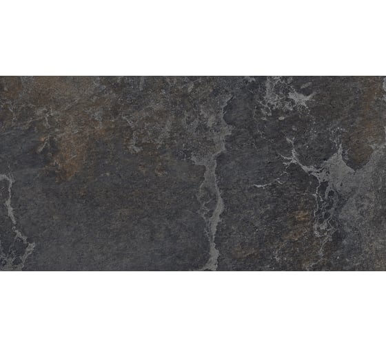 Керамогранит LAPARET Blaze nero графитовый, 60x120 см, сатинированный карвинг, 1.44 кв. м, 2 шт. х9999293158