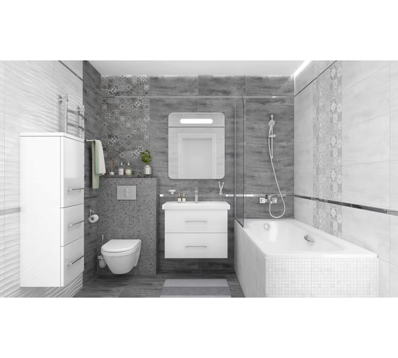 Керамогранит LAPARET Сoncrete темно-серый, 40x40 см, 1.76 кв. м, 11 шт. х9999213175