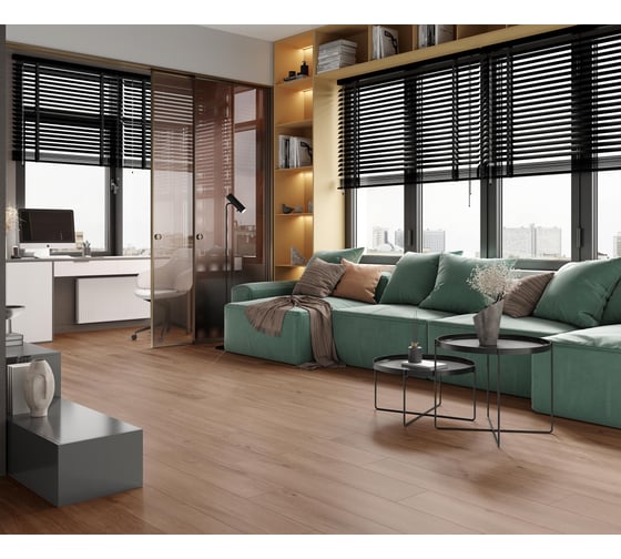 Керамогранит LAPARET Canarium brown коричневый, 20x120 см, матовый структурный, 1.2 кв. м, 5 шт. х9999292976