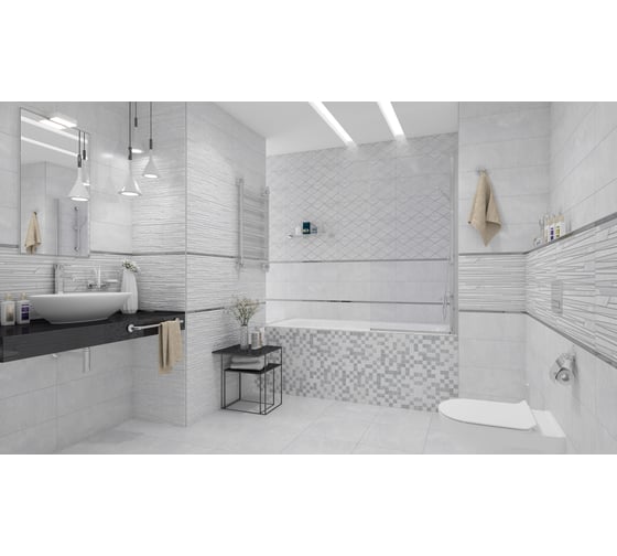 Керамогранит LAPARET Alcor белый, 40x40 см, 1.76 кв. м, 11 шт. х9999132435