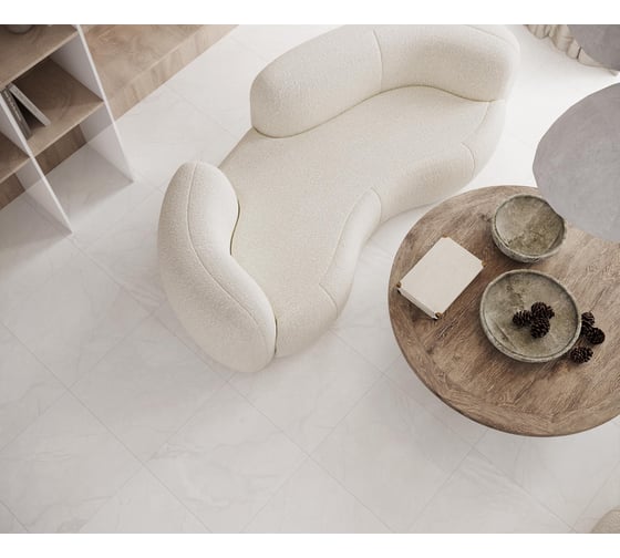 Керамогранит LAPARET Antalya bianco 60x60 см, полированный, 1.44 кв. м, 4 шт. х9999287008