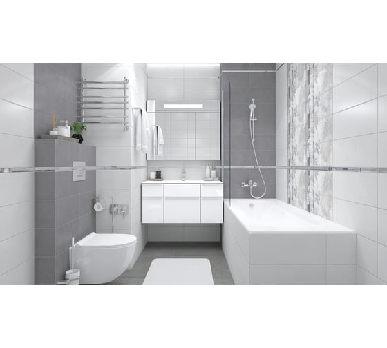 Керамогранит LAPARET Betonhome light grey светло-серый, 60x60 см, матовый, 1.44 кв. м, 4 шт. х9999291192
