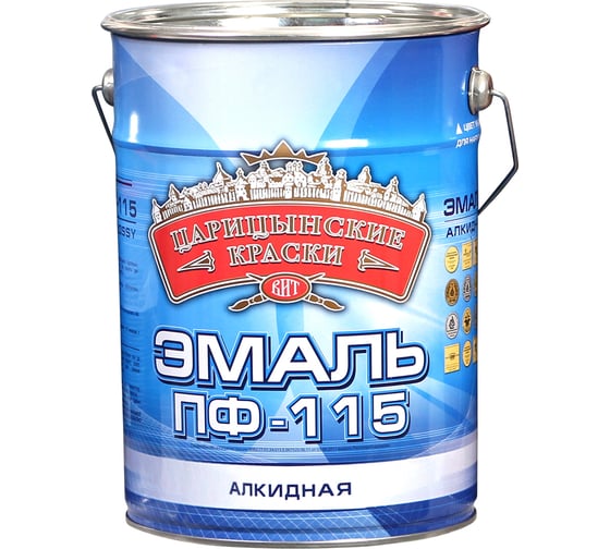 Эмаль Царицынские краски ПФ 115, черная, 5 кг 79525 1