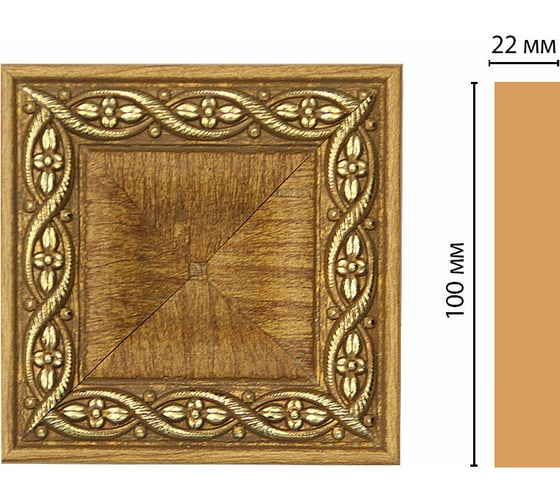 Цветная вставка Decomaster 100x100x22 мм D207-4