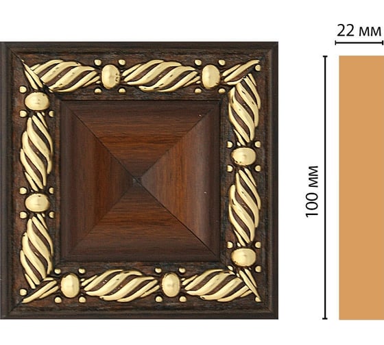 Цветная вставка Decomaster 100x100x22 мм D207-51