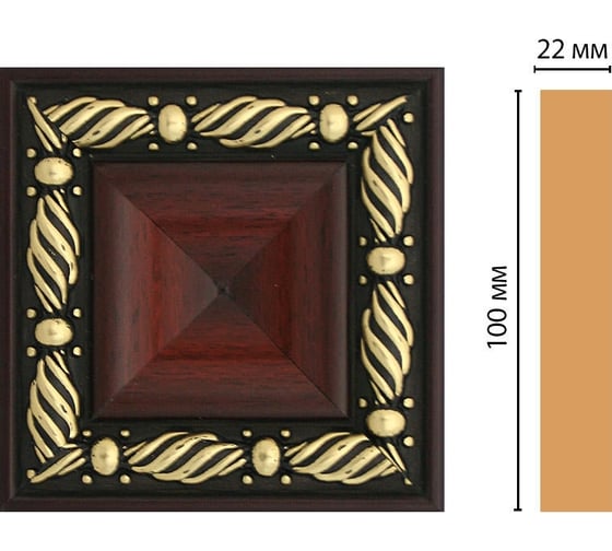 Цветная вставка Decomaster 100x100x22 мм D207-52