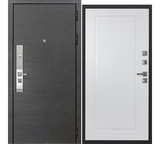 Дверь DIVA МХ-39 2050x860 мм, правая, Венге - Н10 Белый софт УТ-00077555