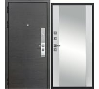 Дверь DIVA МХ-39 зеркало 2050x860 мм, левая, Венге - Д15 Белый софт УТ-00077566