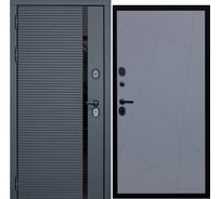 Дверь DIVA МХ-45 2050x860 мм, левая, Антрацит софт - Д11 Силк Маус УТ-00077477