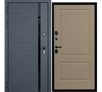 Дверь DIVA МХ-45 2050x860 мм, левая, Антрацит софт - Д7 Софт шампань УТ-00077521