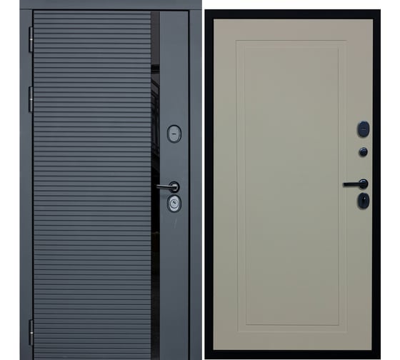 Дверь DIVA МХ-45 2050x860 мм, левая, Антрацит софт - Н10 Софт шампань УТ-00077534 1