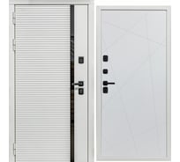 Дверь DIVA МХ-45 2050x860 мм, левая, Белая шагрень - Д11 Белый софт УТ-00078112