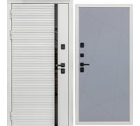 Дверь DIVA МХ-45 2050x860 мм, левая, Белая шагрень - Д11 Силк Маус УТ-00078116