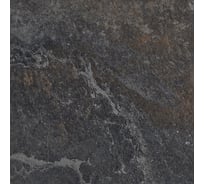 Керамогранит LAPARET Blaze nero графитовый, 60x60 см, сатинированный карвинг, 1.44 кв. м, 4 шт. х9999293137