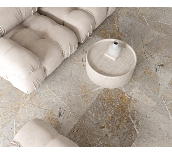 Керамогранит LAPARET Fantastico grey granito 60x60 см, полированный, 1.44 кв. м, 4 шт. х9999287014