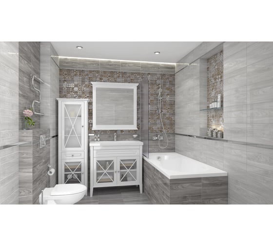 Керамогранит LAPARET Envy серый, 40x40 см, 1.76 кв. м, 11 шт. х9999132441