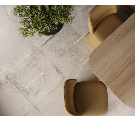 Керамогранит LAPARET Cemento beige бежевый, 60x60 см, матовый карвинг, 1.44 кв. м, 4 шт. х9999294706